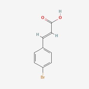 Chemical structure of 4-Bromocinnamic Acid