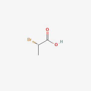 Chemical structure of 2-Bromopropionic acid, (S)-