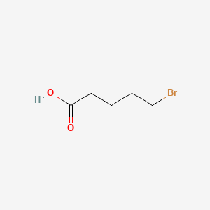 Chemical structure of 5-Bromovaleric acid