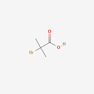 Chemical structure of 2-Bromo-2-methylpropionic acid