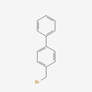 Chemical structure of 4-(Bromomethyl)biphenyl