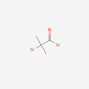 Chemical structure of α-Bromoisobutyryl bromide