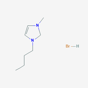 Chemical structure of 1-Butyl-3-methylimidazolium Bromide