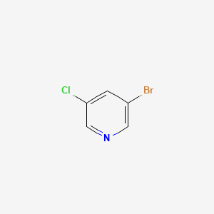 Chemical structure of 3-Bromo-5-chloropyridine