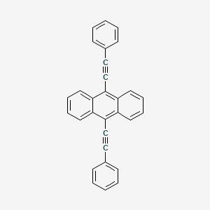 Chemical structure of 9,10-Bis(phenylethynyl)anthracene