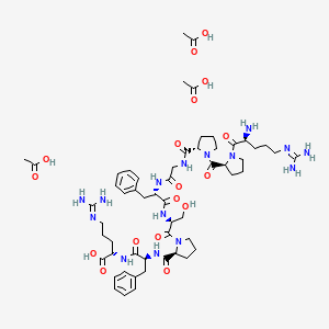 Chemical structure of Bradykinin Triacetate