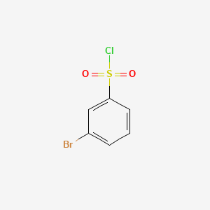 Chemical structure of 3-Bromobenzenesulfonyl Chloride