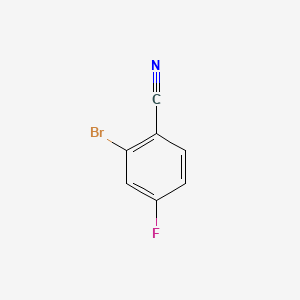 Chemical structure of 2-Bromo-4-fluorobenzonitrile