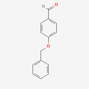 Chemical structure of 4-Benzyloxybenzaldehyde