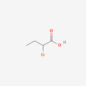 Chemical structure of 2-Bromobutyric acid