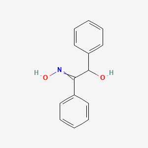 Chemical structure of α-Benzoin oxime