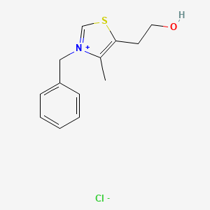 Chemical structure of 3-Benzyl-5-(2-hydroxyethyl)-4-methylthiazolium chloride