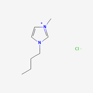 Chemical structure of 1-Butyl-3-methylimidazolium chloride
