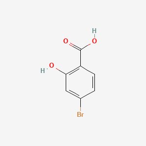 Chemical structure of 4-Bromosalicylic acid