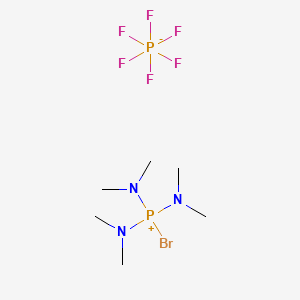 Chemical structure of Bromotris(dimethylamino)phosphonium Hexafluorophosphate
