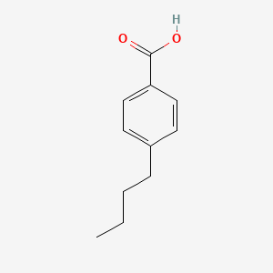 Chemical structure of 4-Butylbenzoic acid