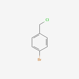 Chemical structure of 4-Bromobenzyl chloride