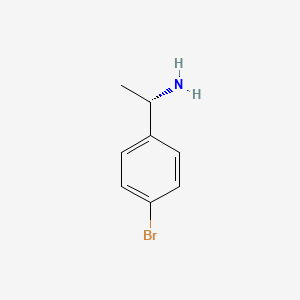 Chemical structure of 1-(4-Bromophenyl)ethylamine