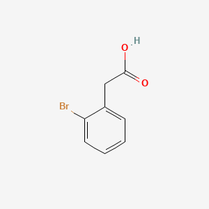 Chemical structure of 2-Bromophenylacetic acid