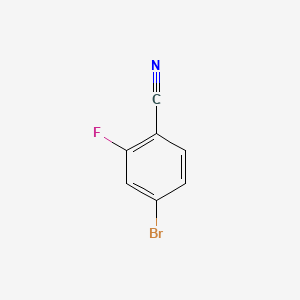Chemical structure of 4-Bromo-2-fluorobenzonitrile