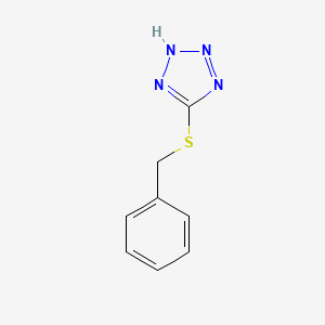 Chemical structure of 5-Benzylthio-1H-tetrazole