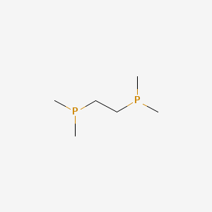 Chemical structure of 1,2-Bis(dimethylphosphino)ethane
