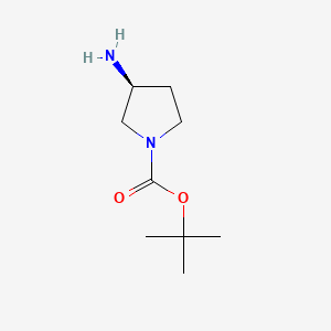 Chemical structure of (s)-(-)-N-Boc-3-aminopyrrolidine