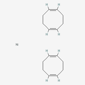 Chemical structure of Bis(1,5-cyclooctadiene) nickel
