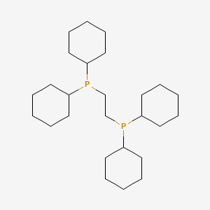 Chemical structure of 1,2-Bis(dicyclohexylphosphino)ethane
