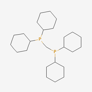 Chemical structure of Bis(dicyclohexylphosphino)methane