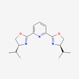 Chemical structure of (R,R)-2,6-Bis(4-isopropyl-2-oxazolin-2-yl)pyridine