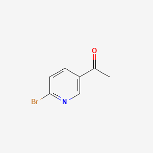 Chemical structure of 2-Bromo-5-Acetylpyridine