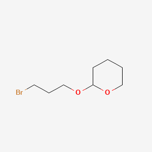 Chemical structure of 2-(3-Bromopropoxy)tetrahydro-2H-pyran