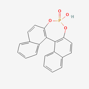 Chemical structure of (S)-(+)-1,1'-Binaphthyl-2,2'-diyl Hydrogen Phosphate