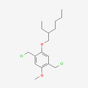 Chemical structure of 2,5-Bis(chloromethyl)-1-methoxy-4-(2-ethylhexyloxy)benzene
