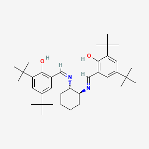 Chemical structure of (S,S)-(+)-N,N′-Bis(3,5-di-tert-butylsalicylidene) -1,2-cyclohexanediamine