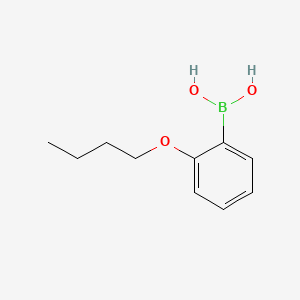Chemical structure of 2-Butoxyphenylboronic acid