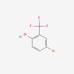 Chemical structure of 4-Bromo-2-(trifluoromethyl)phenol
