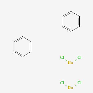 Chemical structure of Benzeneruthenium(II) chloride dimer