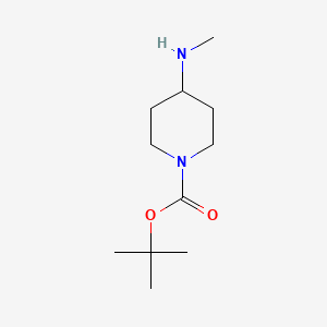 Chemical structure of 1-Boc-4-(methylamino)piperidine