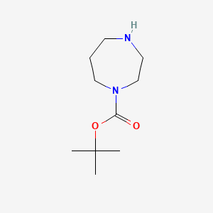 Chemical structure of 1-Boc-hexahydro-1,4-diazepine