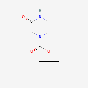 Chemical structure of 1-Boc-3-oxopiperazine