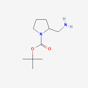 Chemical structure of 1-Boc-2-(aminomethyl)pyrrolidine