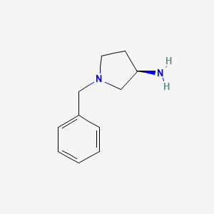 Chemical structure of (3R)-1-benzylpyrrolidin-3-amine