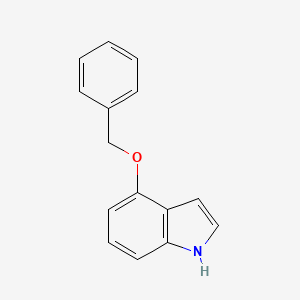 Chemical structure of 4-Benzyloxyindole