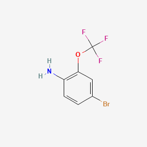 Chemical structure of 4-Bromo-2-(trifluoromethoxy)aniline