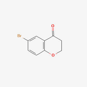 Chemical structure of 6-Bromo-4-chromanone