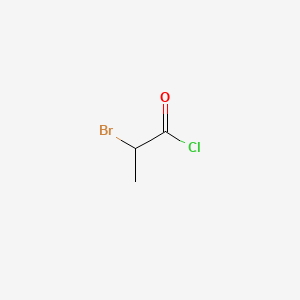 Chemical structure of 2-Bromopropionyl chloride