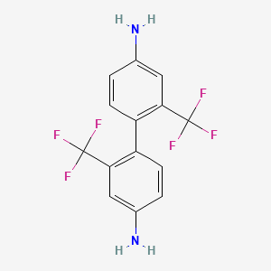 Chemical structure of 2,2'-Bis(trifluoromethyl)benzidine