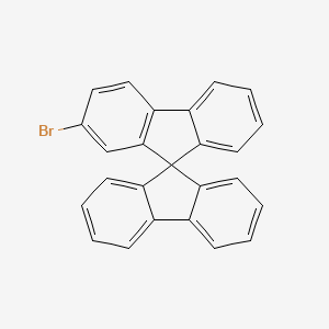 Chemical structure of 2-Bromo-9,9'-spirobi[9H-fluorene]